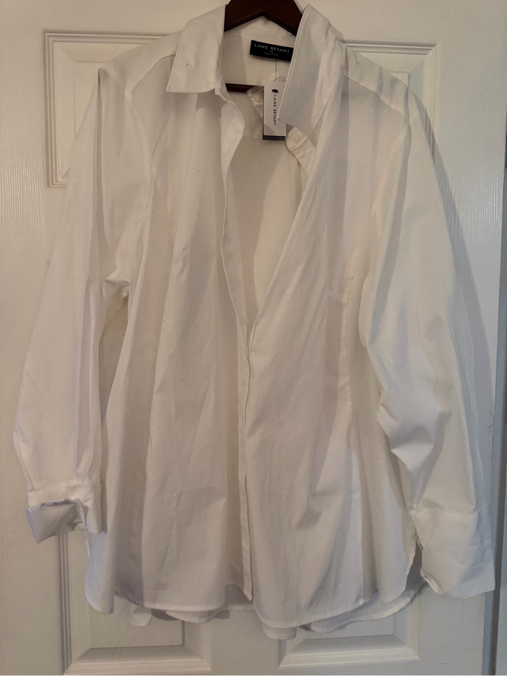 Lane Bryant women’s White Dress Shirt - Classic Button Front